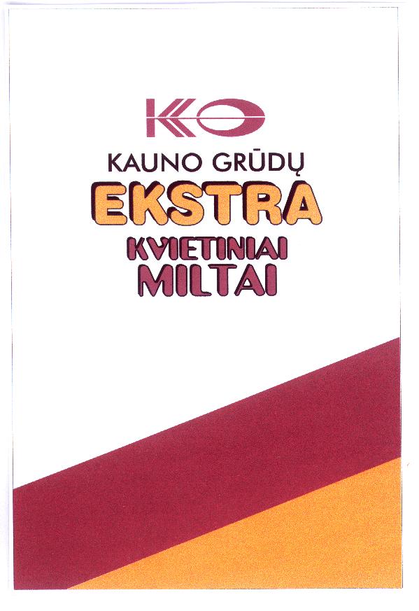 Prekės ženklas: KG KAUNO GRŪDŲ EKSTRA KVIETINIAI MILTAI